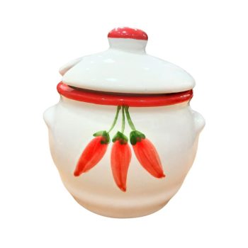 Kerámia fűszertartó paprikás 8x9 cm